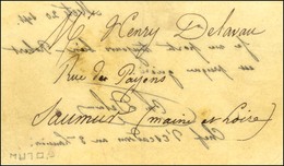 Papillon Du Génie Daté De Metz Le 20 Septembre 1870 Adressé à Saumur, Mention Manuscrite '' Chef D'escadron Au 3ème Lanc - Guerre De 1870