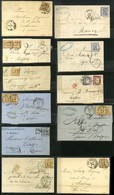 Lot De 11 Lettres Avec Timbres D'Alsace Lorraine. - B / TB. - Cartas & Documentos