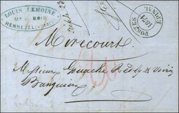 Lettre Avec Texte Daté D'Hennezel Le 20 Février 1871 Pour Mirecourt. Au Recto, Petit Cachet Provisoire POSTES / 1871 / E - Guerre De 1870