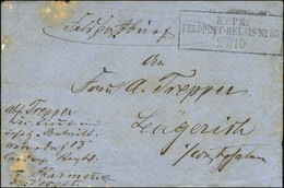 Cachet Encadré KPR / FELDPOST-RELAIS N° 65 (Charmes) Sur Lettre En Franchise D'un Militaire Allemand Pour L'Allemagne. 1 - Guerre De 1870