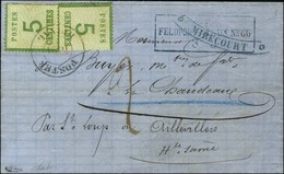 Cachet Provisoire POSTES / 1871 / EPINAL / Alsace N° 4 (2) Sur Lettre Avec Texte Daté De Mirecourt Le 2 Mars 1871 Pour L - War 1870