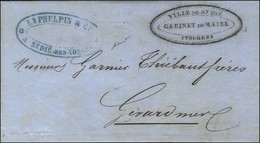 Lettre Avec Texte Daté De Saint Dié Les Vosges Le 23 Novembre 1870 Pour Gerardmer. Au Recto, Cachet De Mairie VILLE DE S - Guerre De 1870