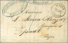 Càd Provisoire POSTES / 1871 / EPINAL Sur Lettre Avec Texte Daté De Mirecourt Le 12 Janvier 1871 Pour Epinal. Au Recto,  - War 1870