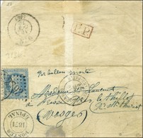 GC 2793 / N° 29 Càd PARIS / PASSY LES PARIS 10 OCT. 70 Sur Lettre Le Thillot. Au Verso, Bureau De Passe 978 16 OCT. 70 ( - Guerre De 1870