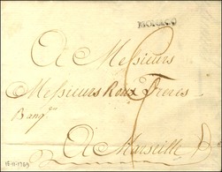 MONACO Sur Lettre Avec Texte Daté De Port Maurice Le 16 9 1769 Acheminée Jusqu'à Monaco Pour Marseille. - TB / SUP. - Other & Unclassified