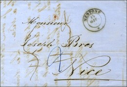 Càd MENTONE / * Sur Lettre Avec Texte Daté De Menton Le 13 Juin 1860 Pour Nice. - TB. - Andere & Zonder Classificatie