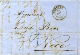 Càd MENTONE / * Sur Lettre Avec Texte Daté De Menton Le 13 Juin 1860 Pour Nice. - TB. - Altri & Non Classificati