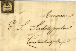 Càd CONSTANTINOPLE / TURQUIE / Timbre-Taxe N° 3 Sur Lettre Avec Texte Daté De Constantinople Le 2 Novembre 1868 Adressée - Maritieme Post