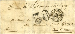 Lettre Avec Texte Daté En Vue De Constantinople Le 5 Mars 1855. Au Recto, Càd D'entrée ESCADRE DE LA MEDITERRANNEE / * 1 - Army Postmarks (before 1900)