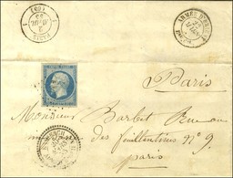 Losange KhAO / N° 14 (belles Marges) Càd T 22 KAMIESCH / ARMEE D'ORIENT Sur Lettre Avec Texte Daté Kamiesch Le 20 Mars 1 - Army Postmarks (before 1900)