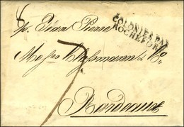 Lettre Avec Texte Daté D'Alvarado Le 11 Août 1825 Pour Bordeaux. Au Recto, Marque Postale D'entrée COLONIES PAR / ROCHEF - Poste Maritime