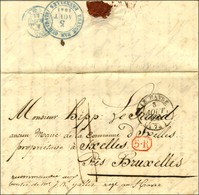 Lettre Avec Texte Daté De Saint Pierre De La Martinique Le 10 Juin 1841 Pour Bruxelles. Au Recto, Càd D'entrée T 14 LE H - Schiffspost