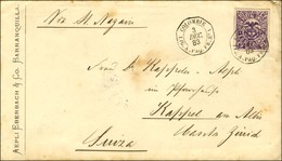 Càd Octo COLOMBIE / LIG. A. PAQ. FR. N° 1 / Colombie 10c Sur Lettre De Barranquilla Pour La Suisse. 1883. - SUP. - R. - Poste Maritime