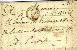 Marque Postale Ornée FERME GEN. DES POSTES / PORT / PAYE (L N° 34). 1741. - TB. - 1701-1800: Précurseurs XVIII