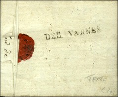 DEB. VANNES Sur Lettre Avec Très Bon Texte Daté Au Bivouac Près Cologne Ce 12 Vendémiaire An 5. Au Recto, Marque Postale - 1801-1848: Précurseurs XIX