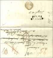 DEB. 55 / ST AVOLD Sur Lettre De Paris Pour St Avold Réexpédiée Au Grand Duché De Bade. 1821. - TB. - R. - 1801-1848: Précurseurs XIX