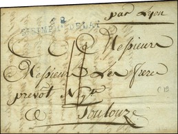 68 / ST / SIMPHen DE LAY Bleu Sur Lettre Avec Texte Daté Le 14 Juillet 1792. - TB / SUP. - 1801-1848: Voorlopers XIX
