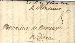 Marque Manuscrite '' De L'Arm De Flandre '' Sur Lettre Avec Texte Daté Au Camp De Jauche Le 11 Juillet 1705. - TB / SUP. - Army Postmarks (before 1900)