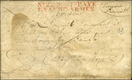 N° 22 PORT-PAYE / GRANDE ARMEE Rouge Sur Lettre Avec Texte Daté De Berzfeld Le 14 Juin 1808 (militaire Cantonné Près Tem - Army Postmarks (before 1900)