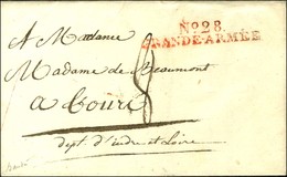 N° 28 / GRANDE ARMEE Rouge Sur Lettre Avec Texte Daté Ce 27 Février 1806. - TB / SUP. - Marques D'armée (avant 1900)