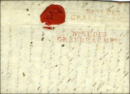 16 / SAINTES Sur Lettre Avec Texte Non Daté Adressée à La Grande Armée En Silésie Réexpédiée à Colmar. Au Verso, N° 31.  - Legerstempels (voor 1900)