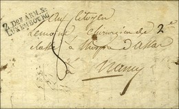 2 Don ARM. S / LUXEMBOURG Sur Lettre Avec Texte Daté De Trèves 1795. - SUP. - RR. - Marques D'armée (avant 1900)