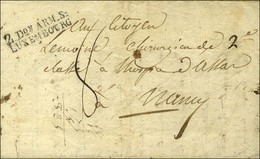2 Don ARM. S / LUXEMBOURG Sur Lettre Avec Texte Daté De Trèves 1795. - SUP. - RR. - Army Postmarks (before 1900)