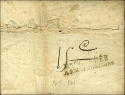 P.30.P. / S.LYS Sur Lettre Avec Texte Adressée à Un Militaire à L'Armée Des Grisons à Zurich An 9, Au Verso Bau Gal DEB  - Army Postmarks (before 1900)