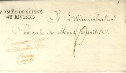 ARMEE DE SUISSE / 4me DIVISION Sur Lettre Avec Texte Daté Au Quartier Général à Bern Le 14 Messidor An 6, Adressée En Fr - Army Postmarks (before 1900)