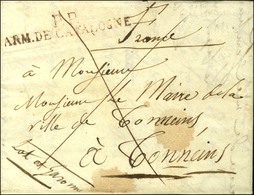 P.P. / ARM. DE CATALOGNE Rouge Sur Lettre Avec Texte Daté De Gironne Le 5 Juillet 1812. - TB. - R. - Armeestempel (vor 1900)