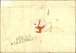 DEB. 85 / VINTIMILLE Sur Lettre Avec Texte Daté De Paris Pour San Remo Le 17 Septembre 1817. - SUP. - 1792-1815: Veroverde Departementen