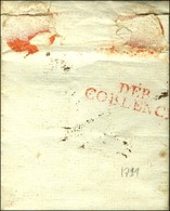 60 / FRANCIADE Sur Lettre Avec Texte Daté An 7. Au Verso, DEB. / COBLENCE Rouge. - TB. - R. - 1792-1815: Veroverde Departementen
