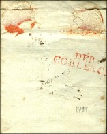 60 / FRANCIADE Sur Lettre Avec Texte Daté An 7. Au Verso, DEB. / COBLENCE Rouge. - TB. - R. - 1792-1815: Dipartimenti Conquistati