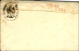 113 / VOLTERRA Sur Lettre Avec Texte Daté De Bibbona 1810 Adressée à Juccehio, Au Verso DEB.113 / PONTE-D'ERA Rouge Et C - 1792-1815: Dipartimenti Conquistati