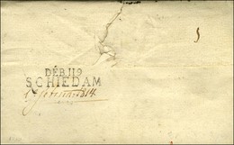 DEB 119 / SCHIEDAM + Date Manuscrite '' 1er Février 1814 '' Sur Lettre Sans Texte Adressée En Franchise. - SUP. - R. - 1792-1815: Départements Conquis