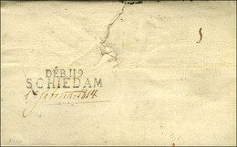 DEB 119 / SCHIEDAM + Date Manuscrite '' 1er Février 1814 '' Sur Lettre Sans Texte Adressée En Franchise. - SUP. - R. - 1792-1815: Conquered Departments