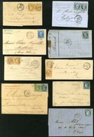 Lot De 9 Lettres Diverses Dont Affranchissements De Septembre 1871. - TB. - Verzamelingen