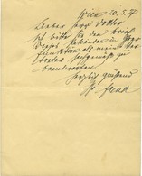 FREUD Sigmund (1856-1939), Père De La Psychanalyse. - Sonstige & Ohne Zuordnung