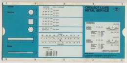 Abaques -     Creusot-Loire Métal Service (Pastique) - Other Plans