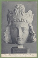 CPA - MUSÉE DE LA SCULPTURE COMPARÉE - TETE DE CLOVIS II - PROVENANT DU TOMBEAU DE DAGOBERT A ST DENIS - N° 1077 - Sculture