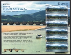 Espagne - Spain - España - Premium Sheet 2018 - Europa Cept. Maza Bridge, San Vicente - MNH - Volledige Vellen