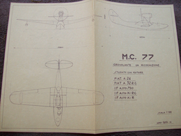 ELIOCOPIA DELL'EPOCA AEREO IDROVOLANTE MACCHI MC 77 - Other Plans