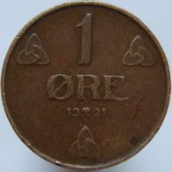 Norway 1 Ore 1921 VF - Norvège