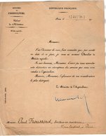 VP14.866 - PARIS 1913 - Lettre De Mr Le Ministre De L'Agriculture E. CLEMENTEL Au Docteur Paul FROUSSARD - Historical Documents