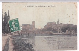 Auxerre Cpa Vue Générale, Prise Des Ocreries Anno 1908 - Auxerre
