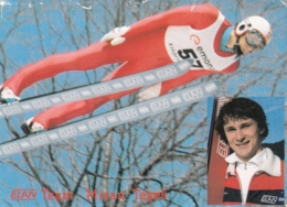 Slovenia - Ski Jumping Miran Tepes ELAN Advertising Postcard - Slovenia