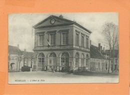 CPA Abîmée  - Noailles  - L'Hôtel De Ville - Noailles