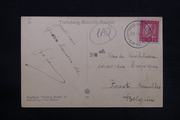 SUÈDE - Oblitération Maritime Sur Carte Postale  Pour La Belgique - L 28152 - Andere & Zonder Classificatie