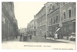 MONTCEAU-les-MINES (71, Saône Et Loire) Rue Carnot - Animée - Montceau Les Mines