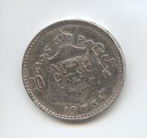 BELGIE 20 Frank (NL) 1934 ALBERT - 20 Francs & 4 Belgas